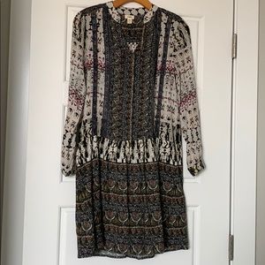 Anthropologie TINY dropwaist kaleidoscope dress XS